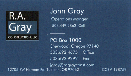 R. A. Gray Construction, LLC